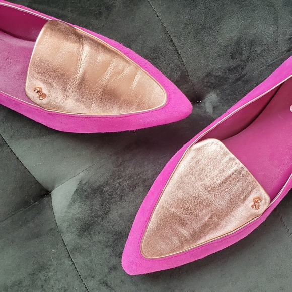 Ted Baker London Shoes - Ted Baker • Rose Gold Leather Flats
